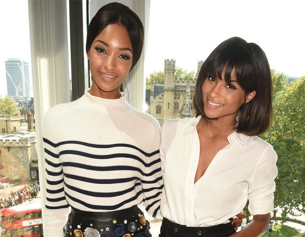 Jourdan Dunn & Ciara at Topshop from Stars at London Fashion Week